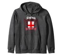 Trendy Apparel England St. George Cross Shield and Banner Sweat à Capuche