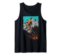 Trendy Apparel Extreme Sport Mountain Biker Scenic Back Drop Débardeur