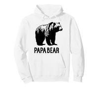 Trendy Apparel Father's Day Papa Bear Grizzly Bear Sweat à Capuche