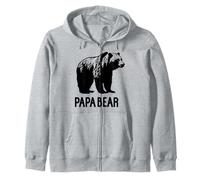 Trendy Apparel Father's Day Papa Bear Grizzly Bear Sweat à Capuche