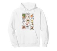 Trendy Apparel Game Day Go Team Football Stamps Collage Sweat à Capuche