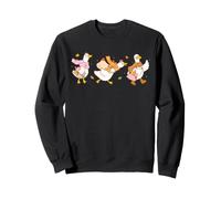 Trendy Apparel Geese with Scarfs on an Autumn Fall Stroll Sweatshirt