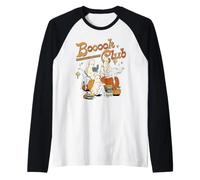 Trendy Apparel Halloween Booook Club Ghost Women Reading Manche Raglan