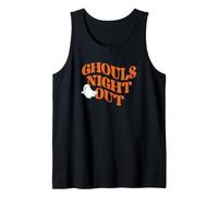 Trendy Apparel Halloween Ghouls Night Out Cute Ghost Quote Débardeur