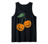Trendy Apparel Halloween Jack O Lantern Cherry Pumpkin Big Débardeur