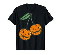 Trendy Apparel Halloween Jack O Lantern Cherry Pumpkin Big T-Shirt