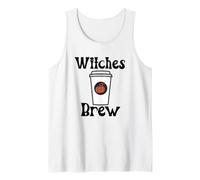 Trendy Apparel Halloween Pumpkin Coffee Cup Witches Brew Débardeur