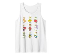 Trendy Apparel Happy Geese Grid of Summer Time Costumes Débardeur