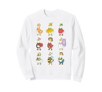 Trendy Apparel Happy Geese Grid of Summer Time Costumes Sweatshirt