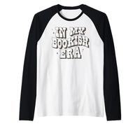 Trendy Apparel in My Bookish Era Bold Wave and Shining Text Manche Raglan