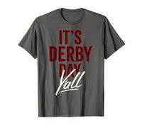 Trendy Apparel It's Derby Day Y'all Large and Bold Text Font T-Shirt
