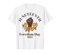 Trendy Apparel Juneteenth Freedom Day 1865 Raised Fist T-Shirt