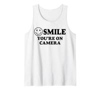 Trendy Apparel Kiss Cam Smile You are on Camera Débardeur