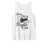 Trendy Apparel Late Night Reading Club Black Cat on Book Débardeur