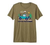 Trendy Apparel Little Explorer Off Road Vehicle in The Woods T-Shirt Haut de Gamme