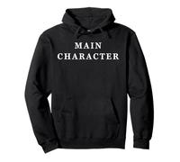 Trendy Apparel Main Character Energy Bold White Text Sweat à Capuche