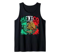 Trendy Apparel Mexico Bandera Aguila Real Mexican Flag Color Débardeur