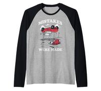 Trendy Apparel Mistakes Were Made Upside Down Golf Cart Manche Raglan