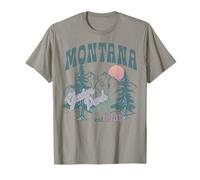 Trendy Apparel Montana Glacier Park Est 1901 Forest Sun Rise T-Shirt