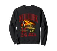 Trendy Apparel New York is Not A City Its A World Angel Back Sweatshirt