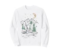Trendy Apparel Night of Stars Beautiful Mountain Waterfall Sweatshirt