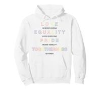 Trendy Apparel Pride Love is Never Wrong Equality for All Sweat à Capuche