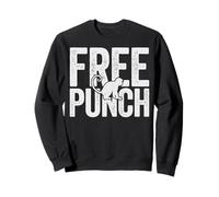 Trendy Apparel Punch The Monkey Free Punch Bold Silhouette Sweatshirt
