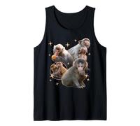 Trendy Apparel Punch The Monkey Shining Picture Montage Débardeur