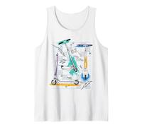 Trendy Apparel Scooter Let's Go!! Let The Good Times Roll Débardeur