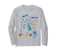 Trendy Apparel Scooter Let's Go!! Let The Good Times Roll Manche Longue