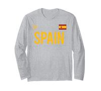 Trendy Apparel Spain Flag Manche Longue
