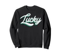Trendy Apparel St. Patrick's Day Lucky Vintage Typograpy Sweatshirt