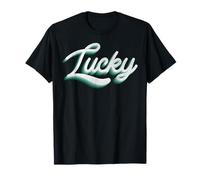 Trendy Apparel St. Patrick's Day Lucky Vintage Typograpy T-Shirt