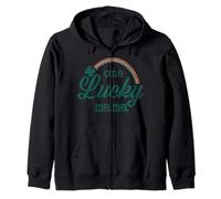 Trendy Apparel St. Patrick's Day One Lucky Mama Rainbow Logo Sweat à Capuche