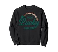 Trendy Apparel St. Patrick's Day One Lucky Mama Rainbow Logo Sweatshirt