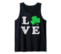 Trendy Apparel St. Patrick's Day Vintage Love with Clover Débardeur