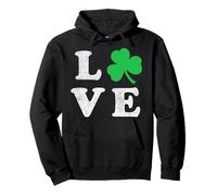 Trendy Apparel St. Patrick's Day Vintage Love with Clover Sweat à Capuche