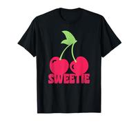 Trendy Apparel Sweetie Two Cherries on A Stem Illustration T-Shirt