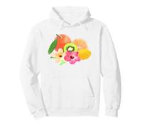 Trendy Apparel Tropical Fruit & Floral Chest Arrangement Sweat à Capuche