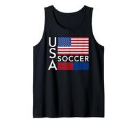 Trendy Apparel USA American Flag Soccer Team Sport Apparel Débardeur