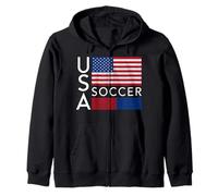 Trendy Apparel USA American Flag Soccer Team Sport Apparel Sweat à Capuche