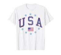 Trendy Apparel USA United States of America Flag and Stars T-Shirt