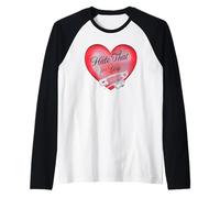 Trendy Apparel Valentine's Day Hate That for You Heart & Pin Manche Raglan