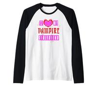 Trendy Apparel Valentine's Day I Heart My Vampire Girlfriend Manche Raglan