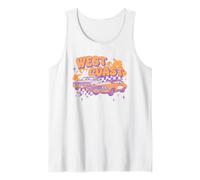 Trendy Apparel West Coast Vintage Neon Racing Cars Débardeur