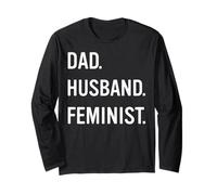 Trendy Apparel Women's History Month Dad Husband Feminist Manche Longue