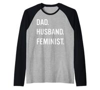 Trendy Apparel Women's History Month Dad Husband Feminist Manche Raglan