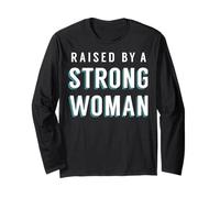 Trendy Apparel Women's History Month Raised by Strong Woman Manche Longue