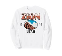 Trendy Apparel Zion Utah 1919 National Park Mountain Sky Sweatshirt
