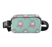 Trendy Cat Mint Sac banane imperméable pour femme Pochette de ceinture mignon sac banane mignon menthe chat tendance 20,3 x 13,5 x 5,8 cm, drôle mignon, menthe chat tendance, 20,3 x 13,5 x 5,8 cm